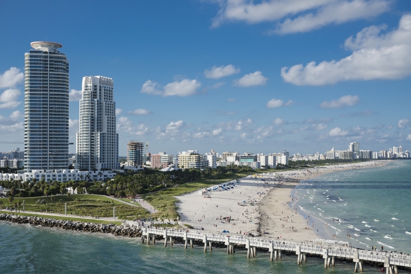 Miami coastline