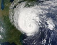 Satellite photo of hurricane