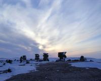 Inukshuks near Baffin Bay (Wikimedia Commons)