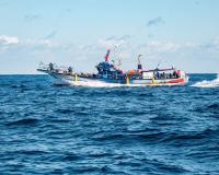 fishing boat at sea