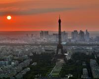 Paris at sunset