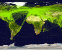 World airline route map, 2009, Jpatokal