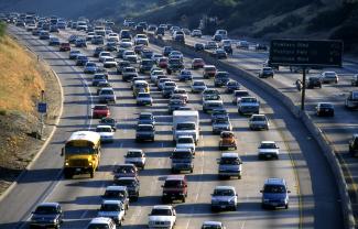 California highway traffic