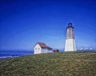 Point Judith Light at Narragansett Bay