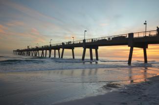 Florida Gulf Coast shoreline