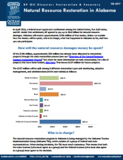 BP Oil Disaster: Restoration & Recovery: Natural Resource Restoration in Alabama